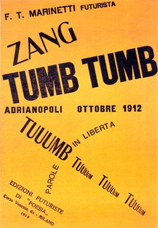 Filippo Tommaso Marinetti, cover of Zang Tumb Tuuum, 1914 - http://www.creativepro.com/node/58153, PD-US, https://en.wikipedia.org/w/index.php?curid=18082151