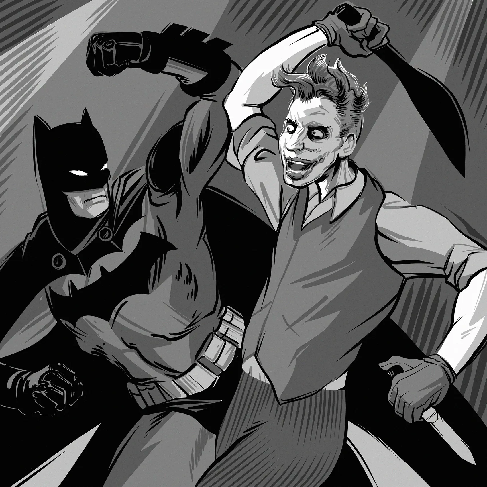 The Joker brings knives to a Utility Belt fight.