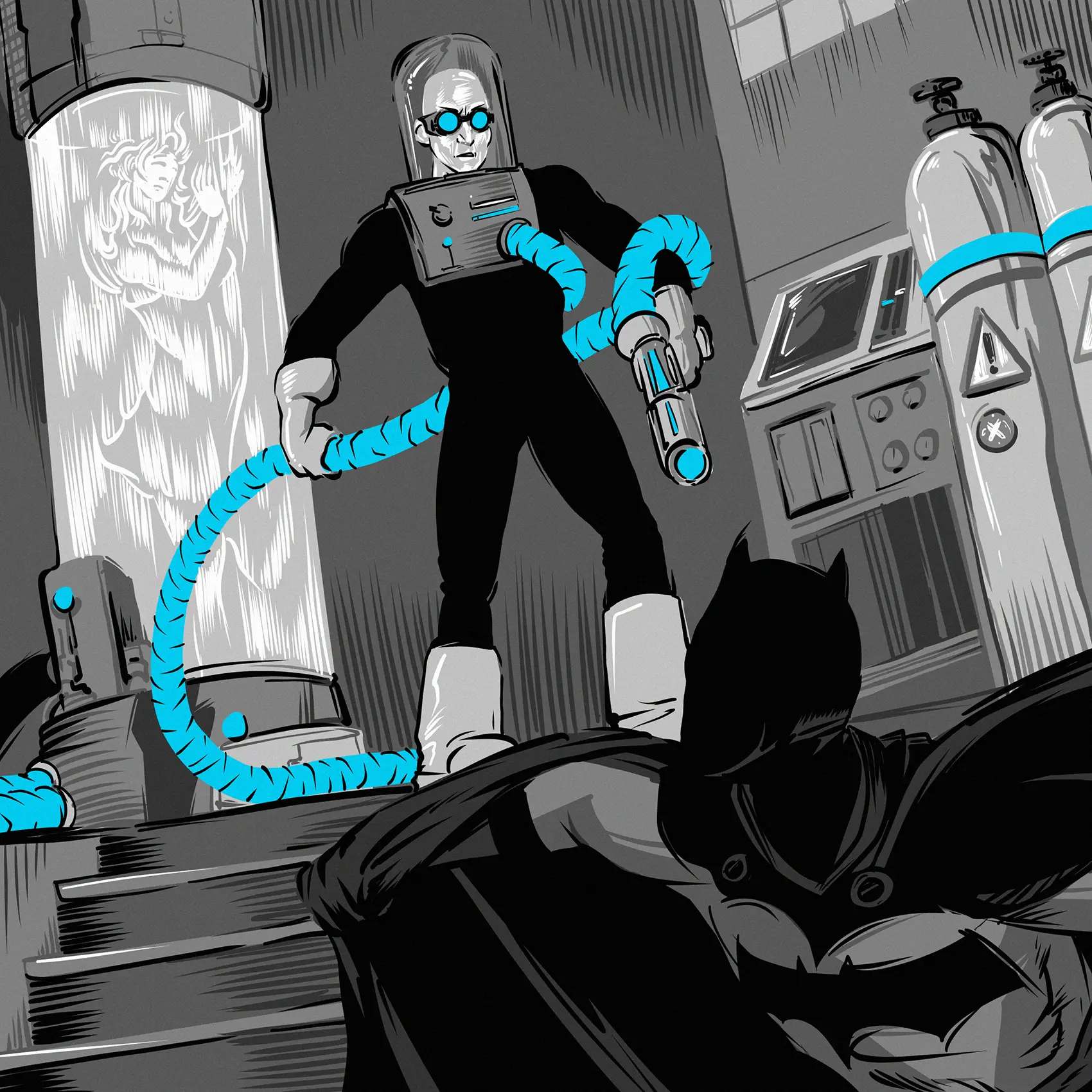 Mister Freeze fights his war against justice.