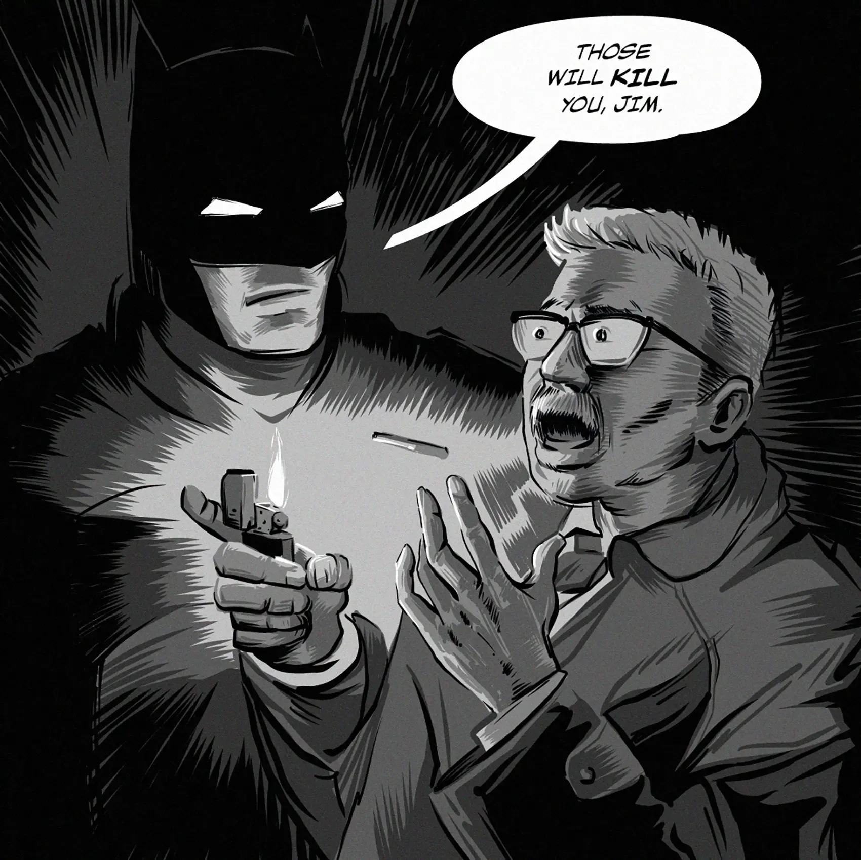 Batman and Commissioner Gordon