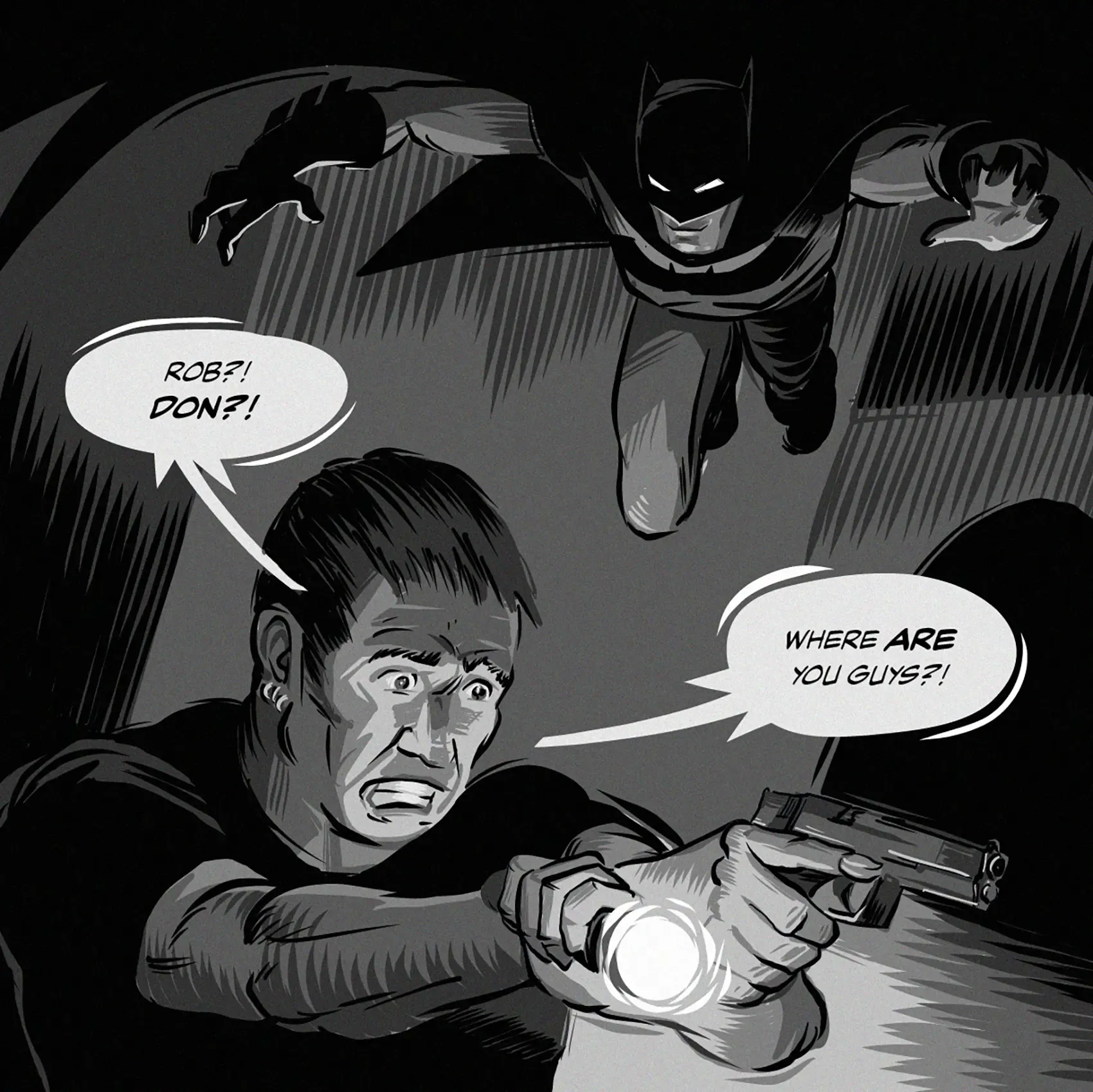 Batman vs lone gunman